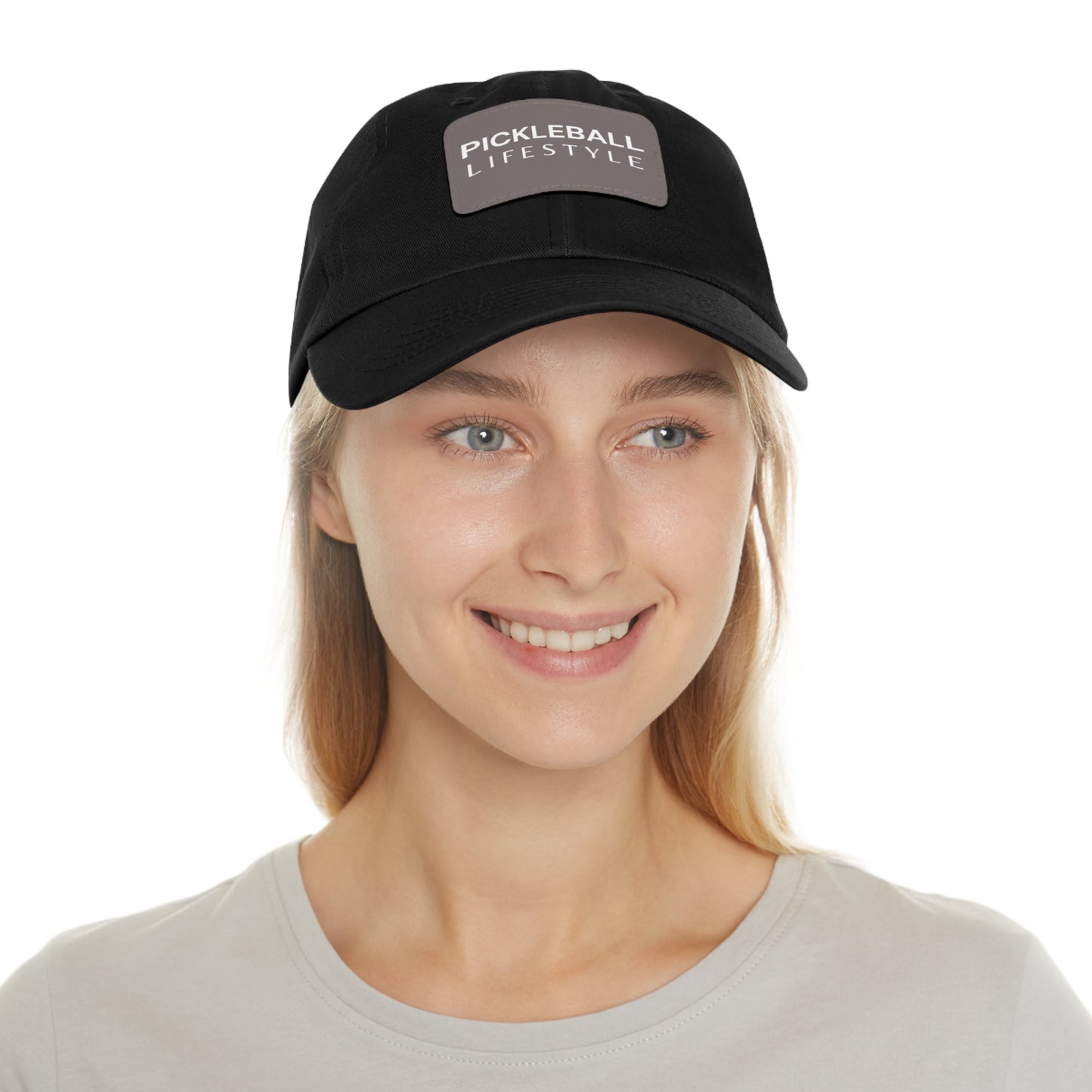 Pickleball Hat with Leather Patch - Pickleball Lifestyle