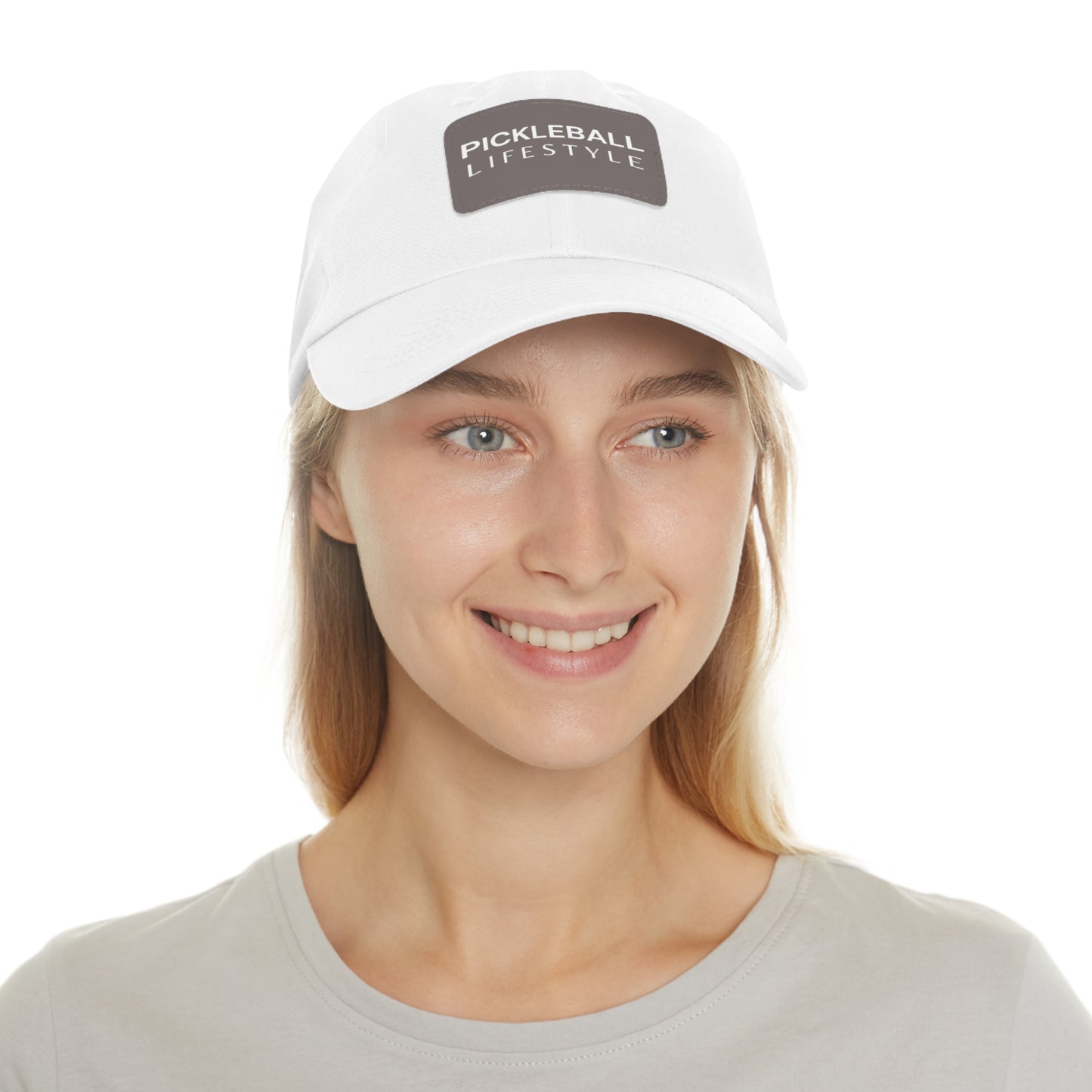 Pickleball Hat with Leather Patch - Pickleball Lifestyle