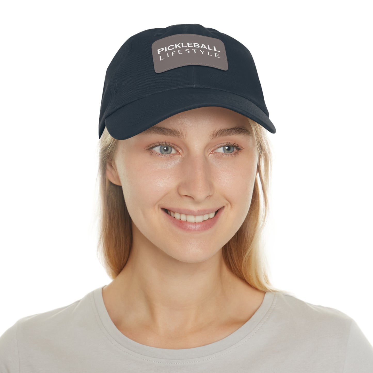 Pickleball Hat with Leather Patch - Pickleball Lifestyle