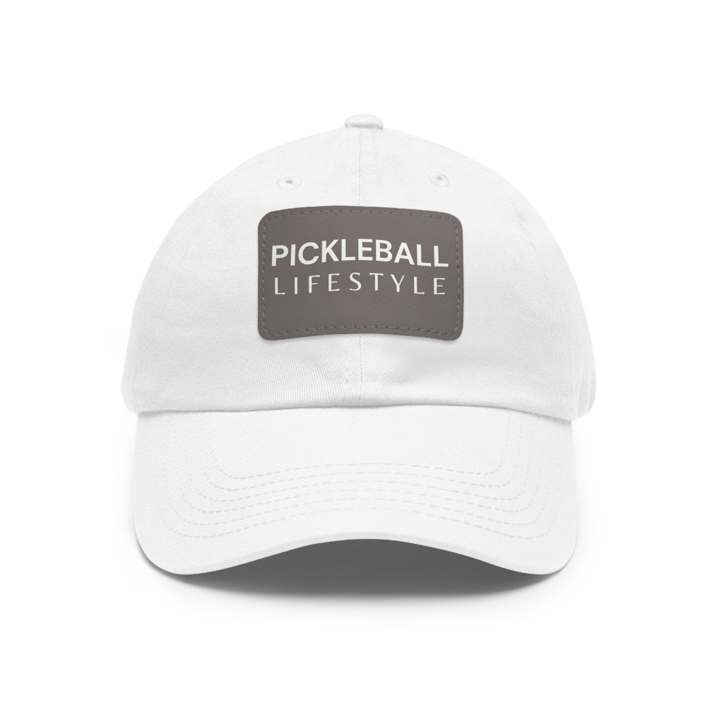 Pickleball Hat with Leather Patch - Pickleball Lifestyle