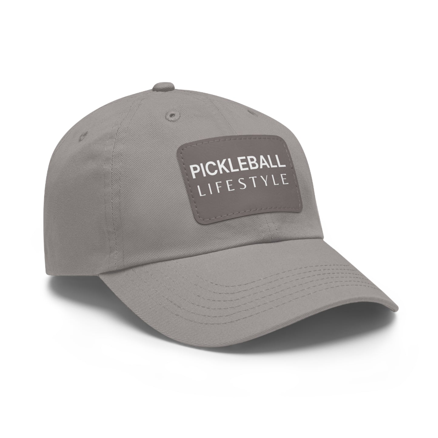 Pickleball Hat with Leather Patch - Pickleball Lifestyle