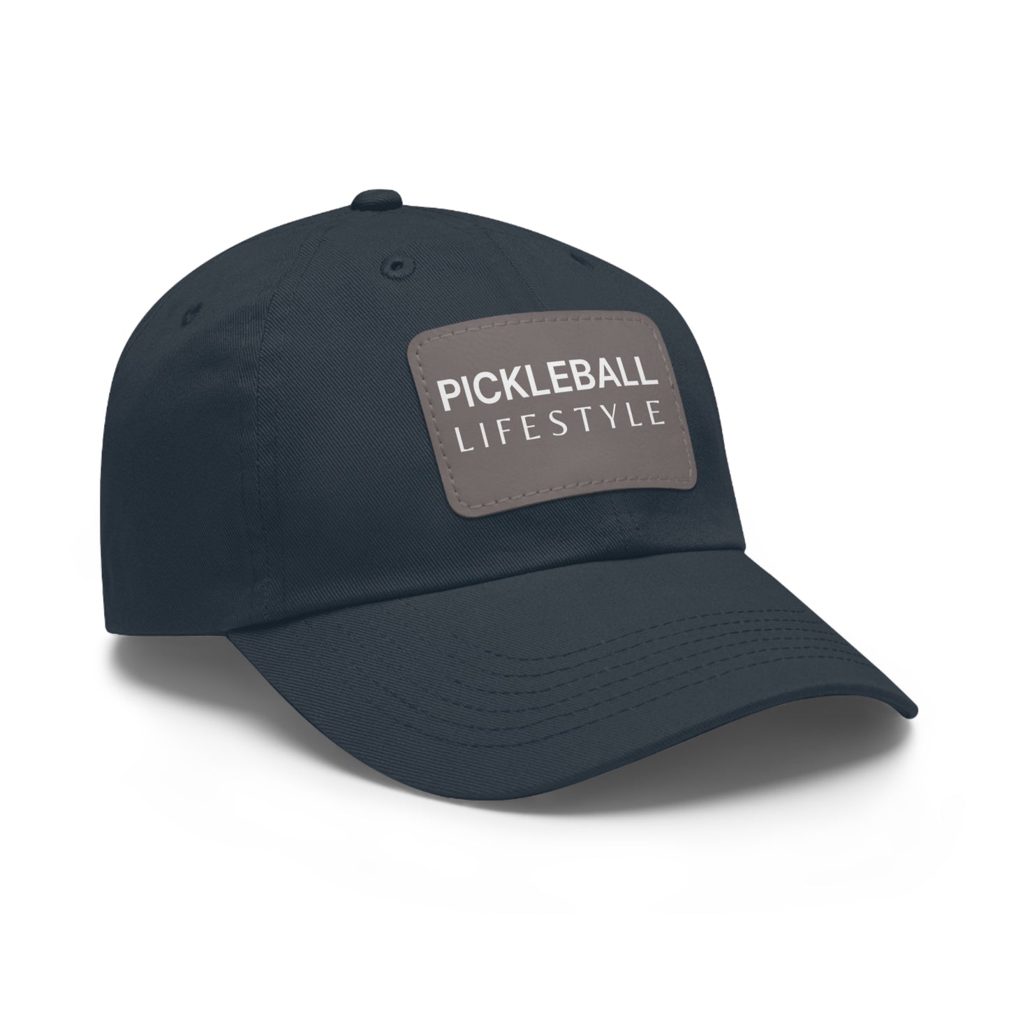 Pickleball Hat with Leather Patch - Pickleball Lifestyle