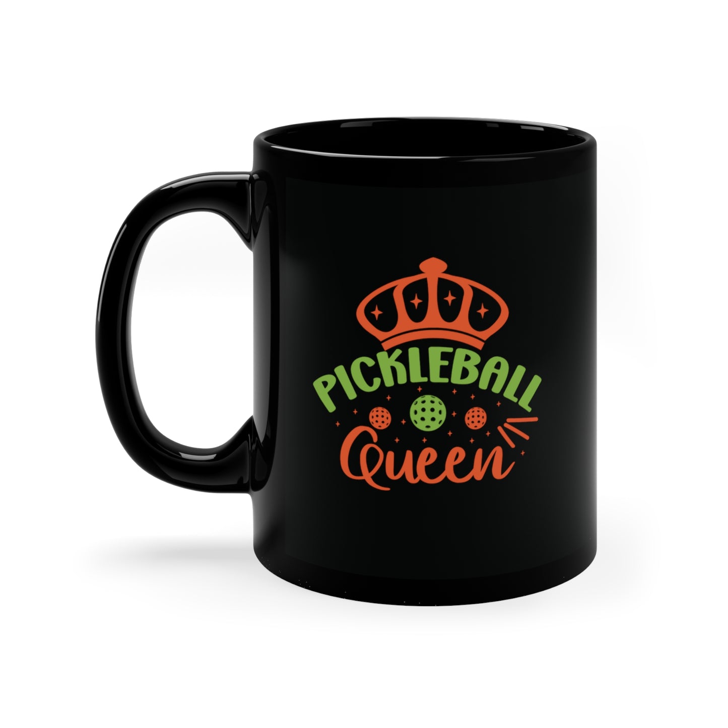 Pickleball Queen 11oz Black Mug