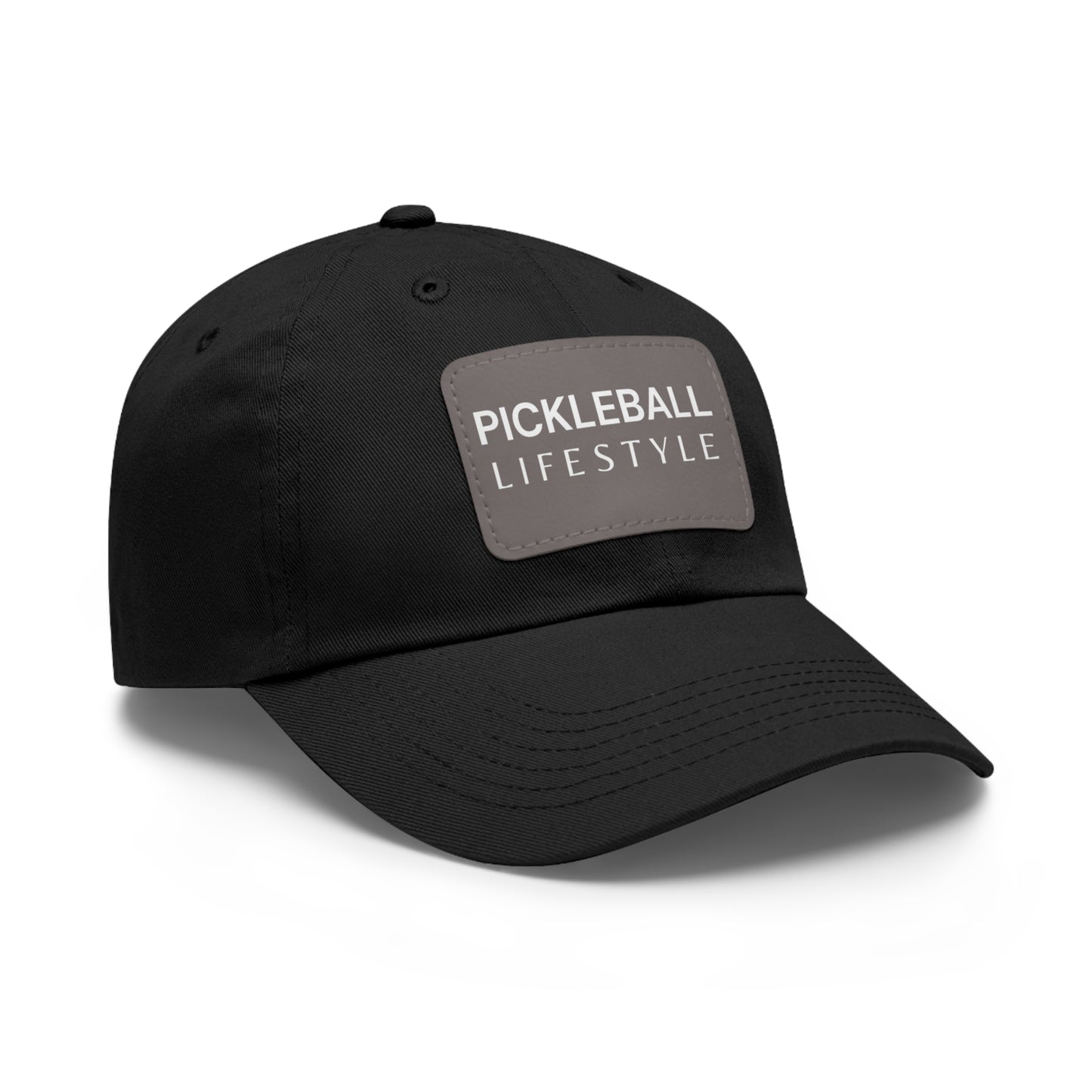 Pickleball Hat with Leather Patch - Pickleball Lifestyle