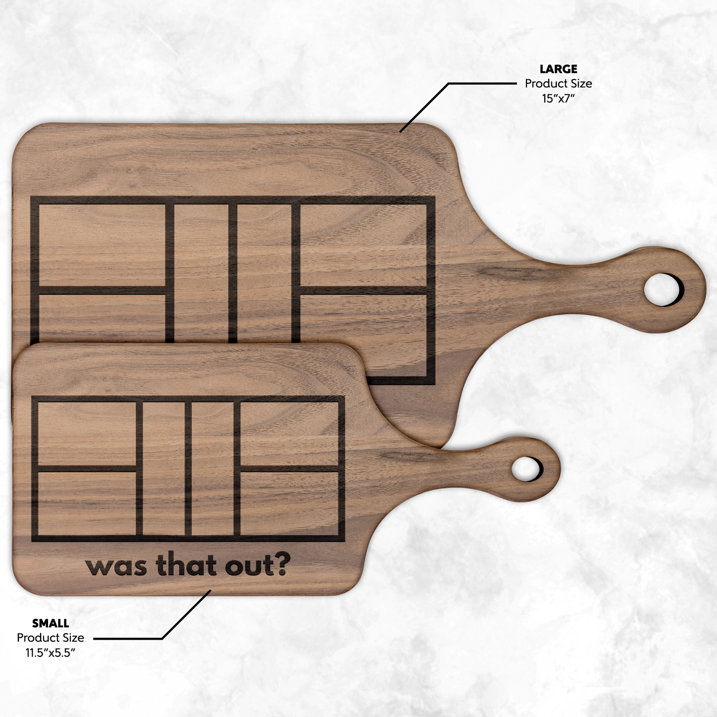 Pickleball Cutting Board, Pickleball Gifts, Was That Out