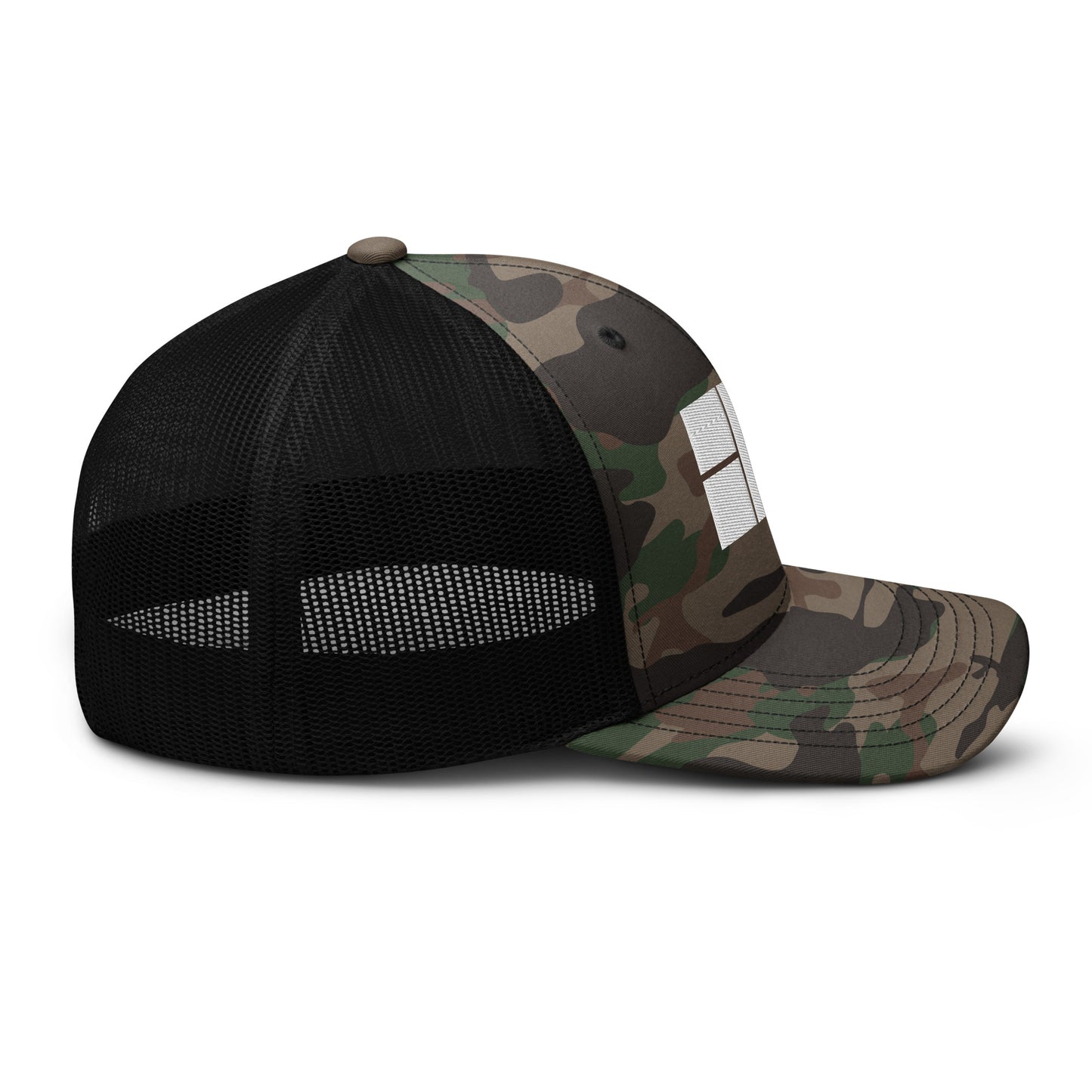 Camouflage trucker hat