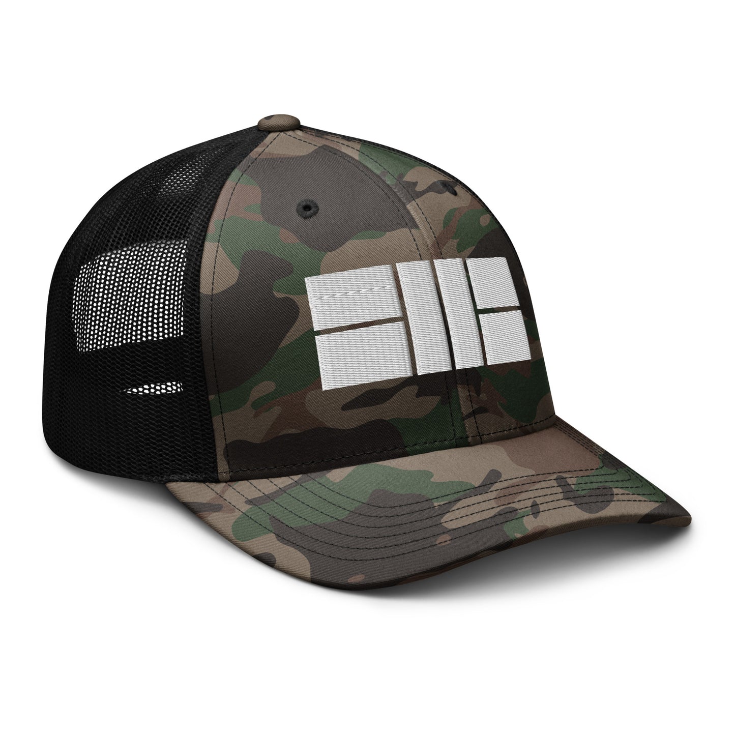 Camouflage trucker hat