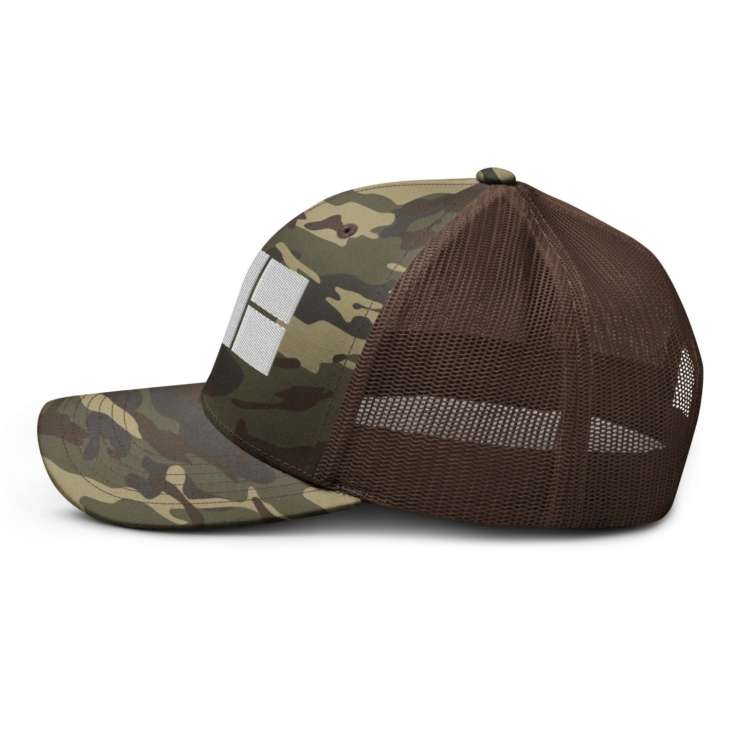 Camouflage trucker hat