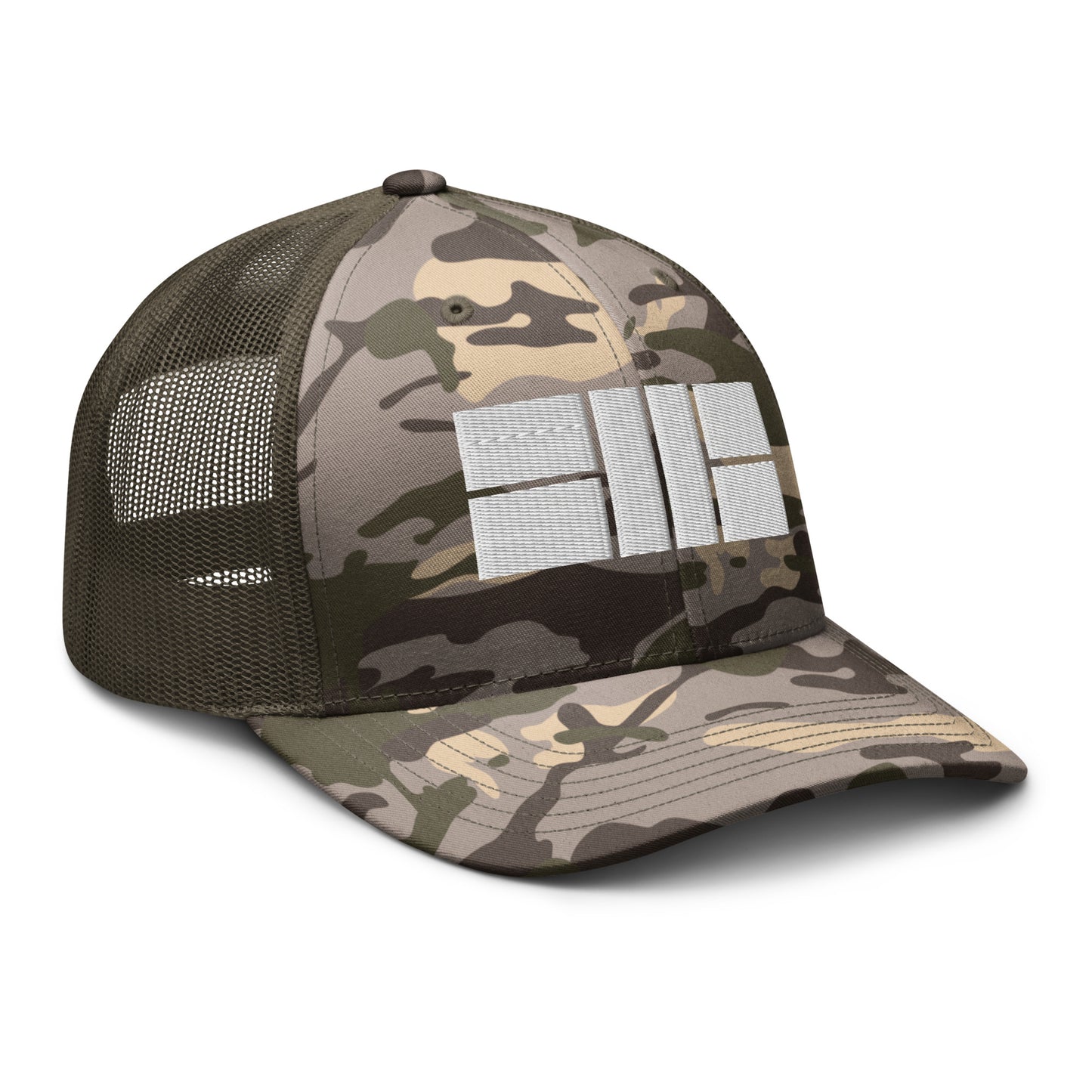 Camouflage trucker hat