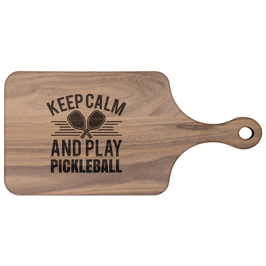 Pickleball Cutting Board, Pickleball Gifts, Keep Calm