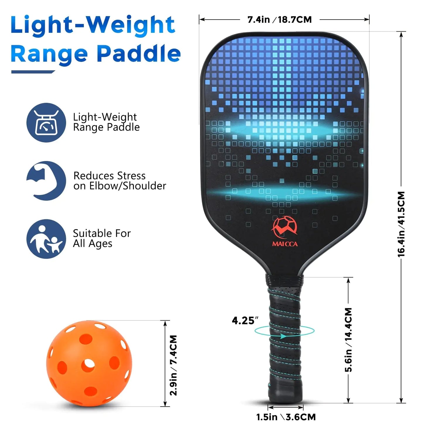 PickleballVIP Paddle - Red